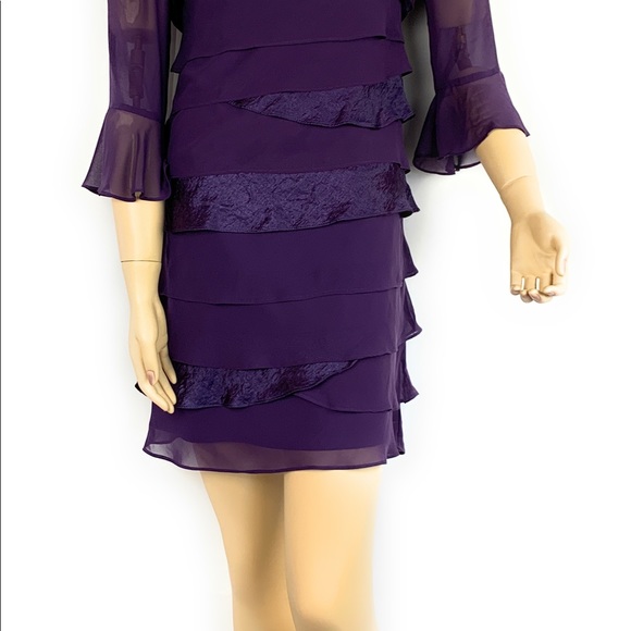 Chiffon dress with jacket - Picture 4 of 7